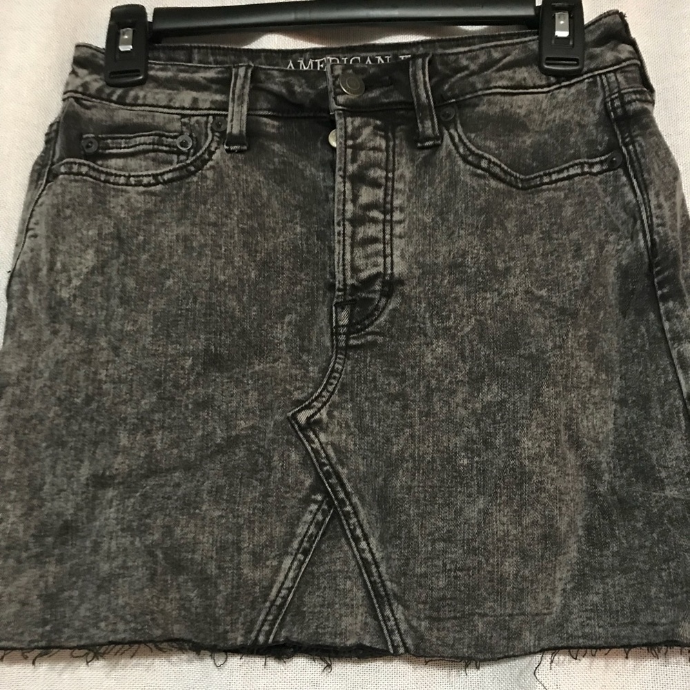 American Eagle Black Denim Skirt